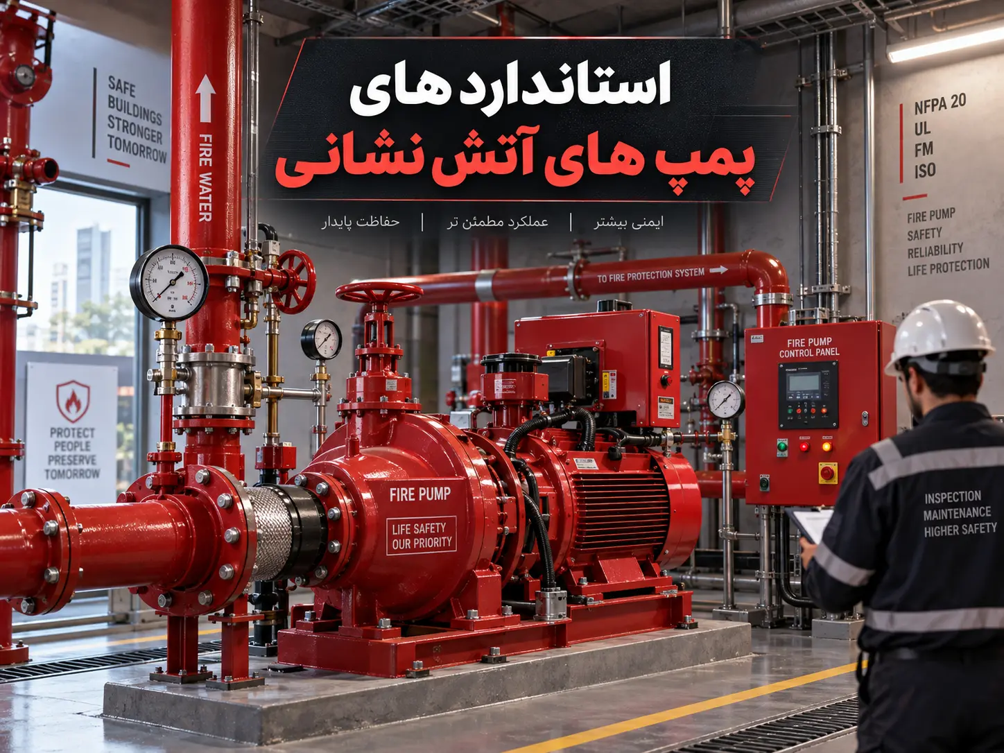استاندارد پمپ های آتش نشانی