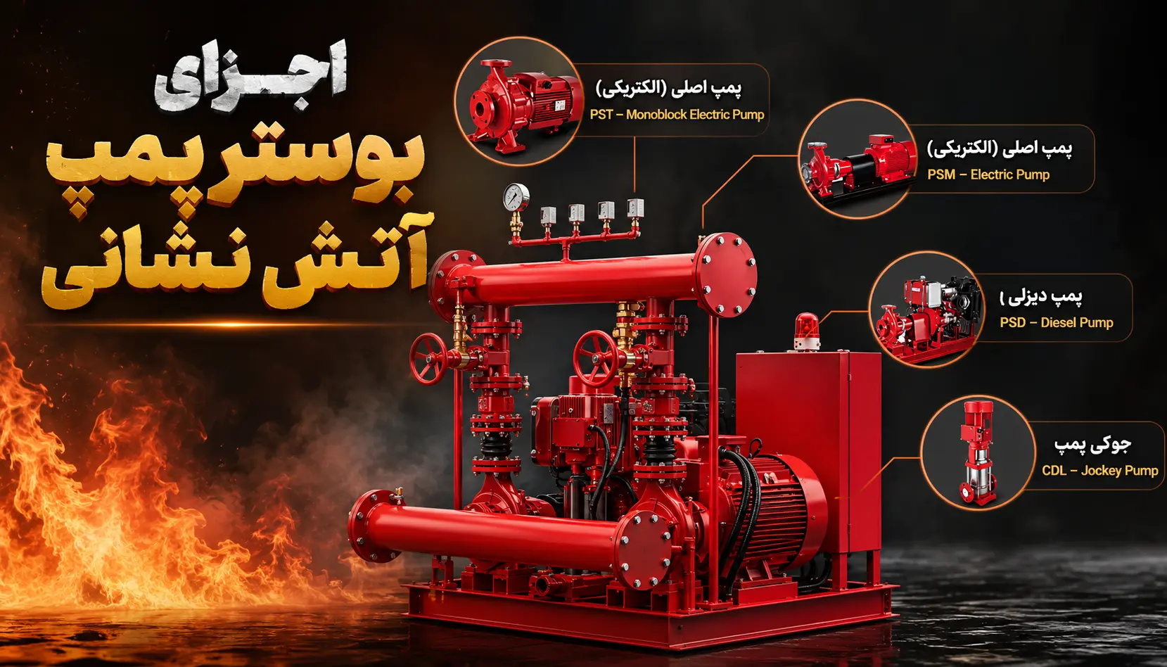 اجزای بوستر پمپ آتش نشانی