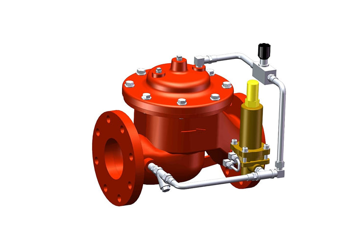 شیر فشار شکن فلنجی