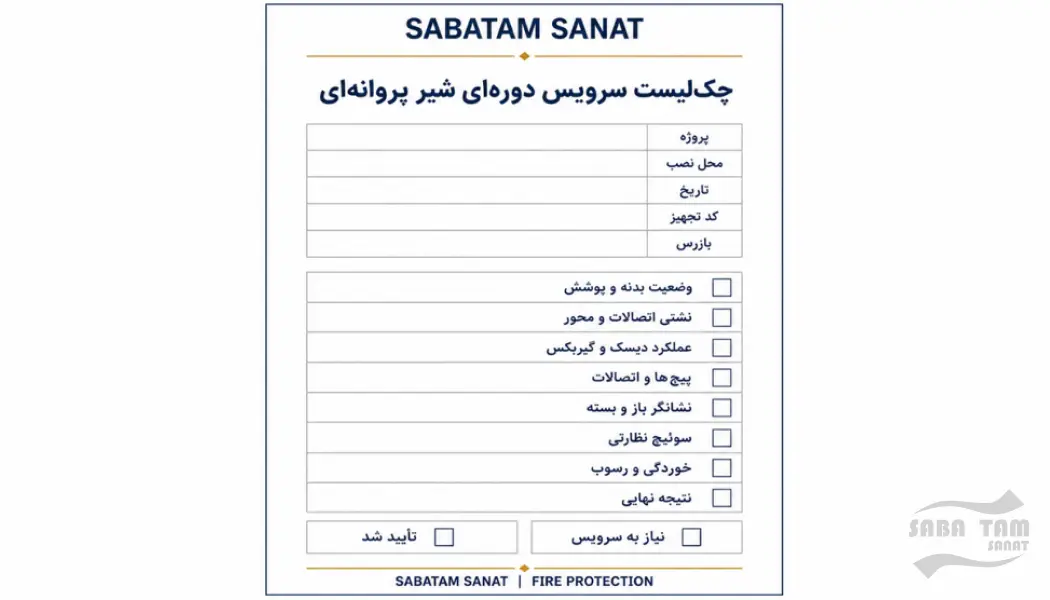 انواع شیر پروانه ای