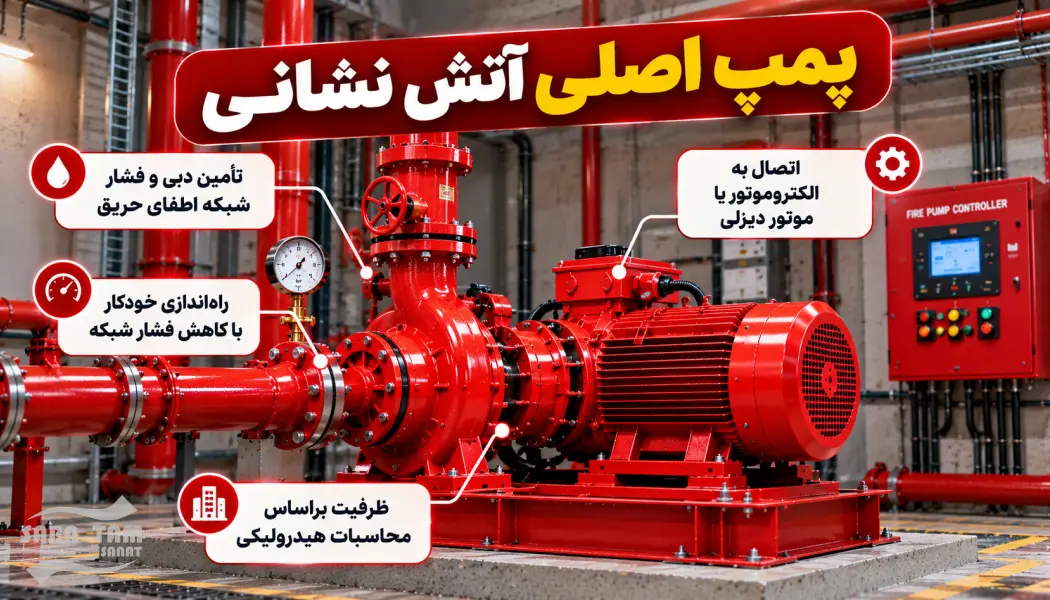 طریقه نصب پمپ آتش نشانی