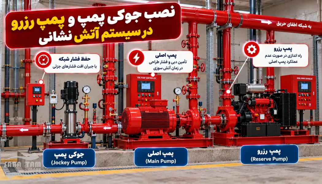 طریقه نصب پمپ آتش نشانی